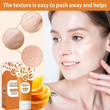 Orange Enzymes Exfoliating Brightening Gel - Dead Skin Remover & Deep Pore Cleanser for Face & Body ✅Trusted Seller