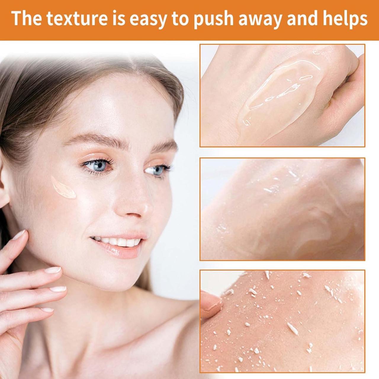 Orange Enzymes Exfoliating Brightening Gel - Dead Skin Remover & Deep Pore Cleanser for Face & Body ✅Trusted Seller