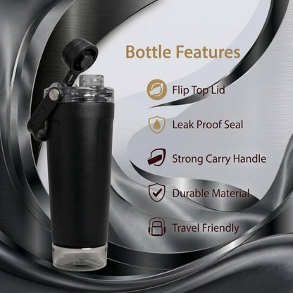 Premium insulation leak proof lid dual function handle BPA free protein mixer base smart cap key features