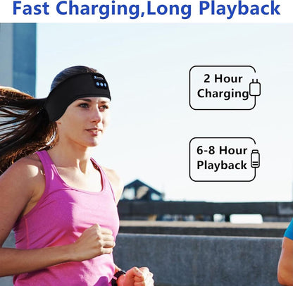 Bluetooth Music Headband - Wireless Sleep Headphones with Ultra-Thin HD Speakers ✅Trusted Seller