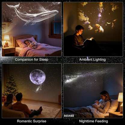 8-Slide USB Galaxy Projector & Starry Sky Night Light