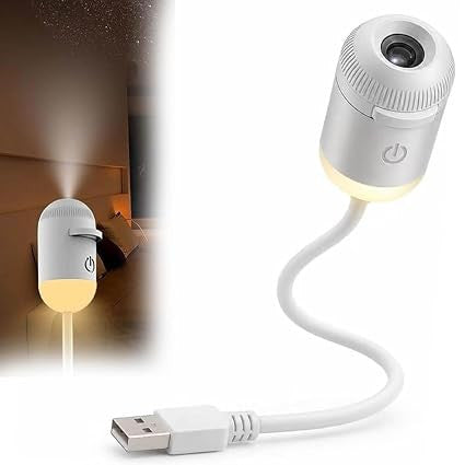 8-Slide USB Galaxy Projector & Starry Sky Night Light