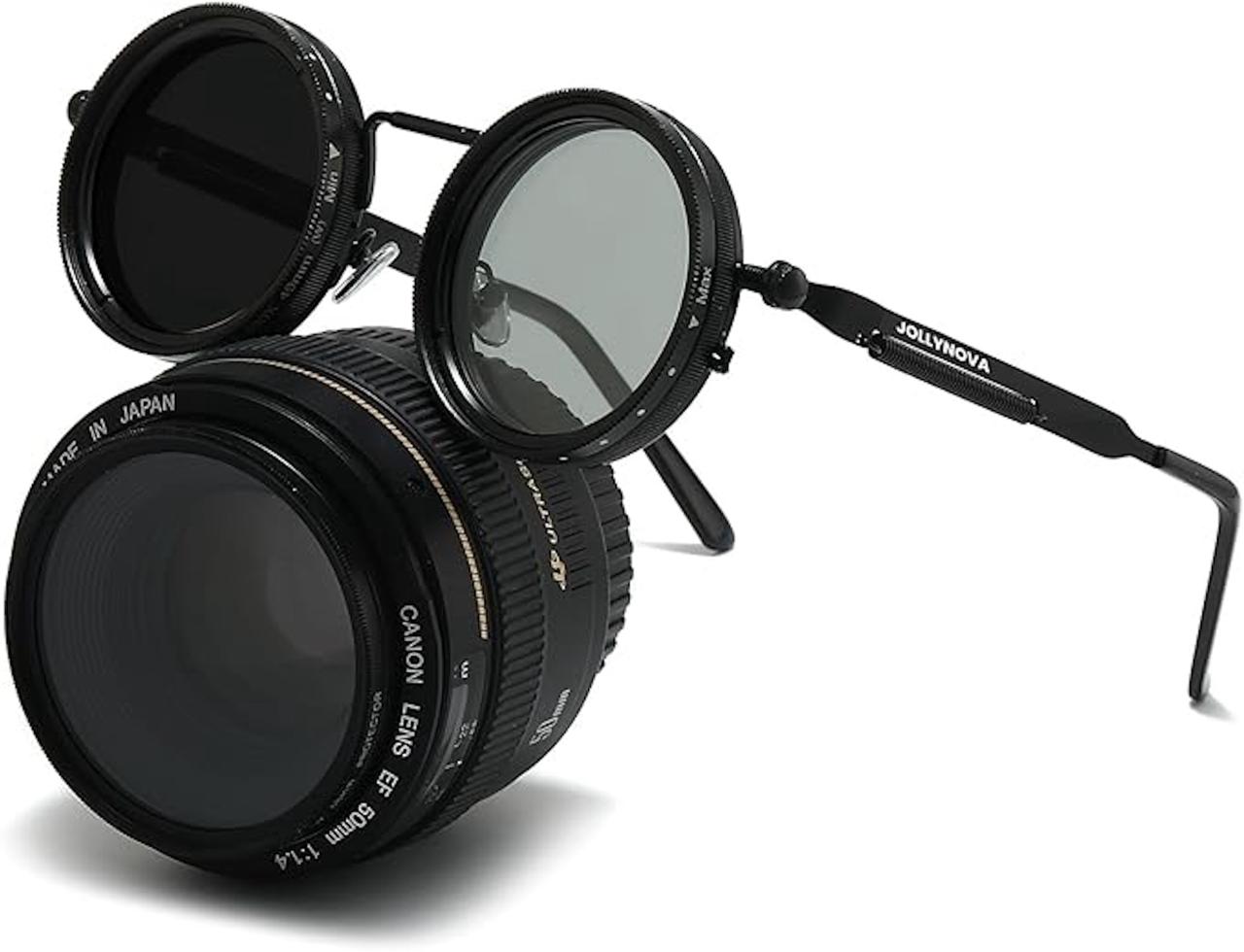 9-Gear Adjustable Polarized Sunglasses - Retro Round Dimming Glasses with UV400 Protection ✅Trusted Seller