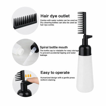 2-in-1 Root Comb Hair Dye Applicator Bottle - Professional Hair Oil & Color Dispensing Tool ✅Trusted Seller
