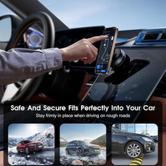 360° Adjustable Vacuum Magnetic Phone Holder Stand – Foldable Suction Car Mount for Dashboard, Windshield & Wall | Retractable Magnetic Bracket for iPhone, Samsung, Android Smartphones ✅Trusted Seller
