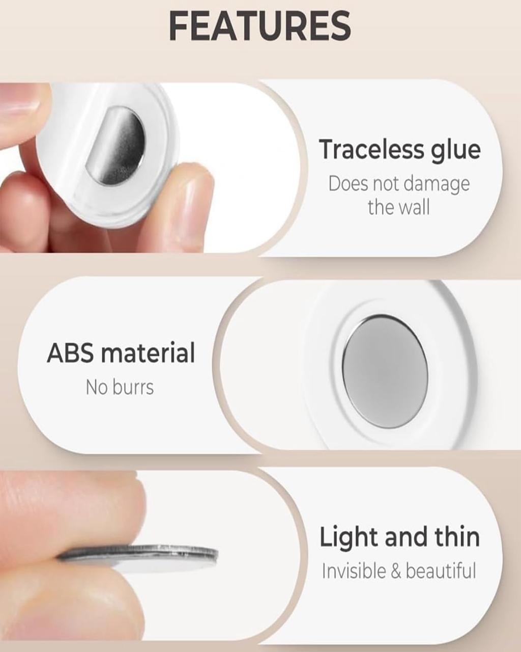 Magnetic hooks wall mount | Pack of 4 mihikart.com