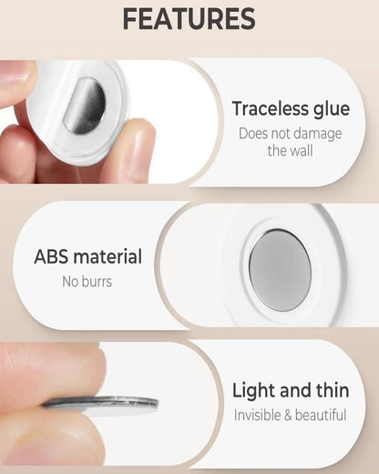 Magnetic hooks wall mount | Pack of 4 mihikart.com