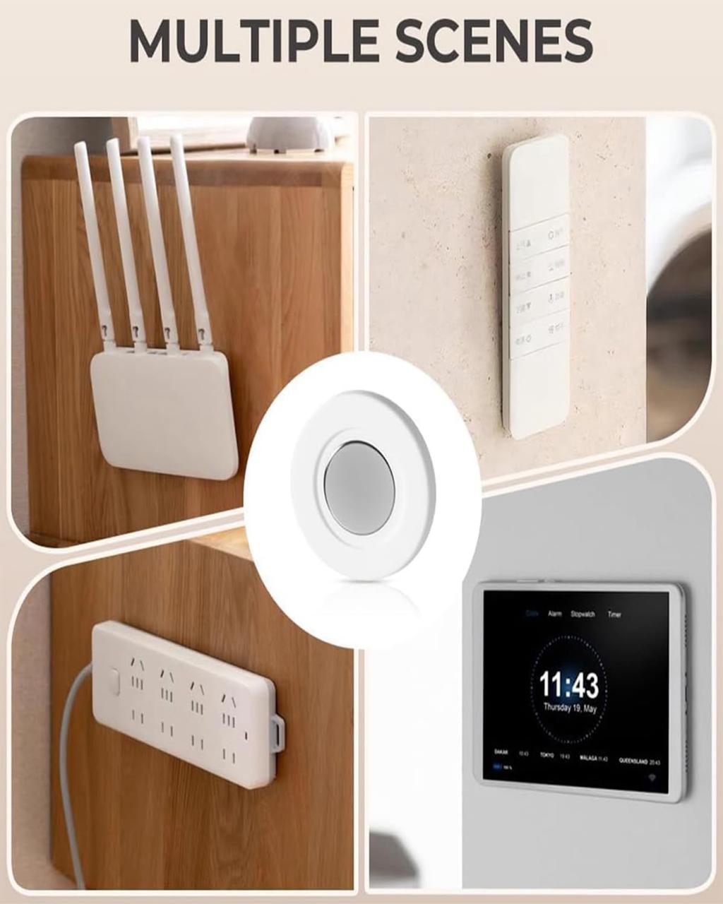 Magnetic hooks wall mount | Pack of 4 mihikart.com